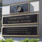Department of Veterans Affairs building exterior sign
