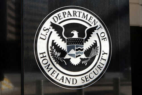 dhs-homeland-security253261450jpg US Department of Homeland Security seal on building