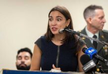 AOC’s Dramatic Brown Water Reveal Stuns EPA Person drinking water from a blue outdoor faucet