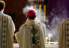 Bishops Without Pope? Fallout Ahead Clergy in ornate vestments during a church service with incense smoke