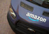 Ring Cam Horror: Driver Grabs Family Cat Amazon delivery van parked on brick pavement