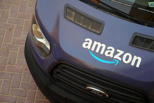 amazon-delivery-van1726508194jpg Amazon delivery van parked on brick pavement