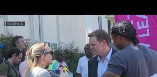 Los Angeles mayoral candidate Spencer Pratt hosts block party in South LA