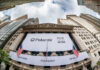 Palantir Technologies banner displayed on the New York Stock Exchange building