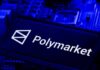 France Slams Door on Polymarket Polymarket logo displayed on a blue circuit board background