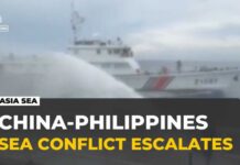 South China Sea Standoff Explodes China and Philippines coast guard clash: Ships collide, water cannon fired in south China sea