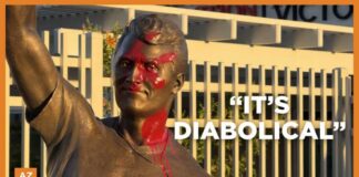Charlie Kirk statue in Phoenix vandalized