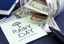 Seven-Percent Mortgages? Fed Just Pushed It Rainy day savings jar spilling cash and note