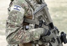 soldier in camouflage holding a rifle
