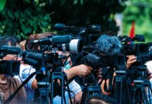Regulators Eye Nvidia’s Bold Snatch TV news cameras crowding together at an outdoor event