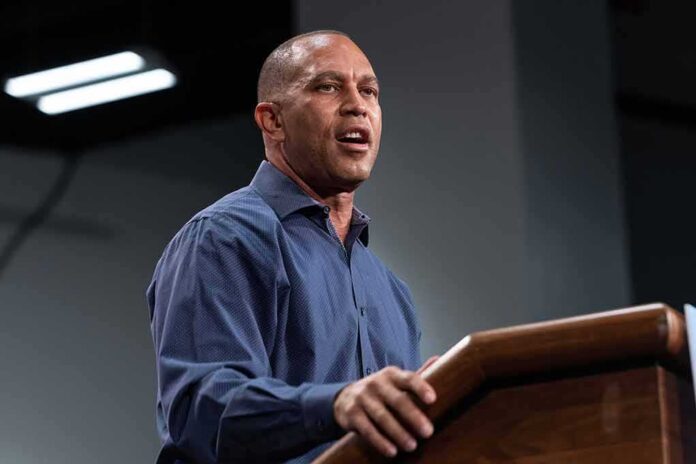Man speaking at a podium