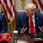 Trump Taunts: Where’s Talarico? Demands Get Louder Donald Trump speaks at a meeting table beside Marco Rubio
